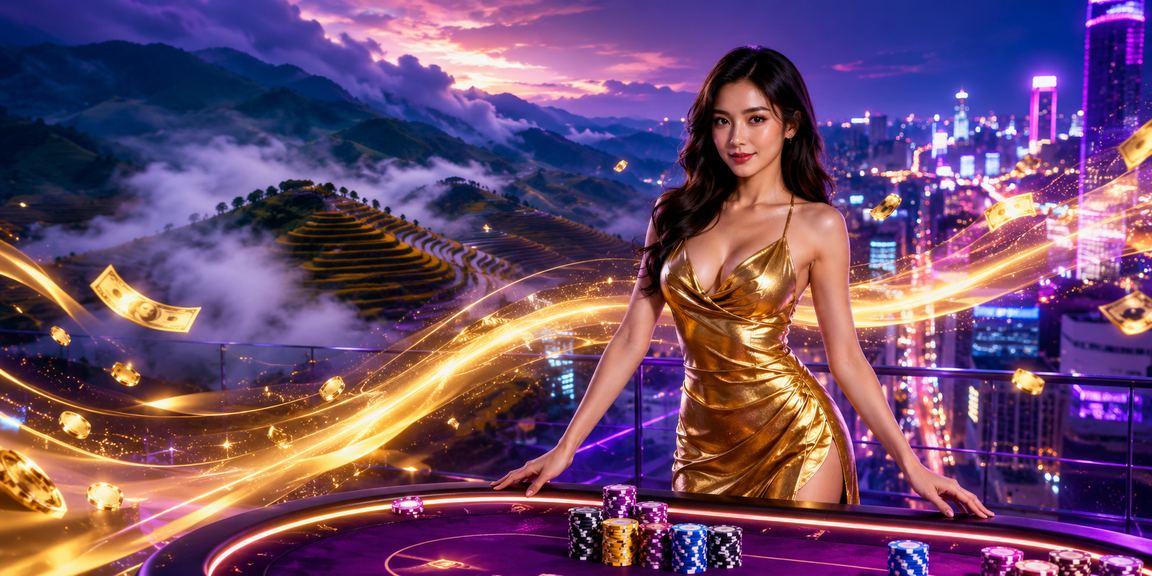 Ánh đèn neon sapa về đêm gợi cảm giác trải nghiệm cá cược sôi động